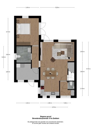 Floorplan - Benedendorpsstraat 15A, 7038 BA Zeddam